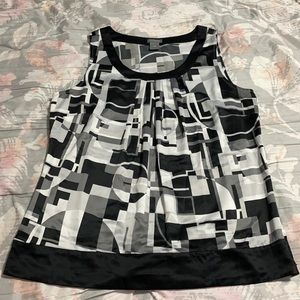 Ann Taylor geometric blouse